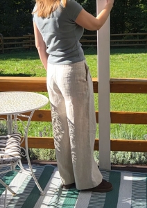 Lniane spodnie damskie