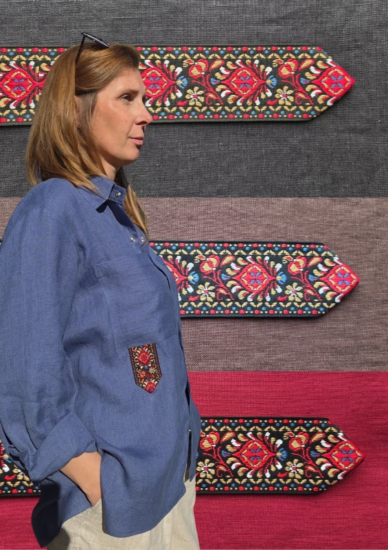 Lniana koszula damska oversize Luzi – Nature Touch